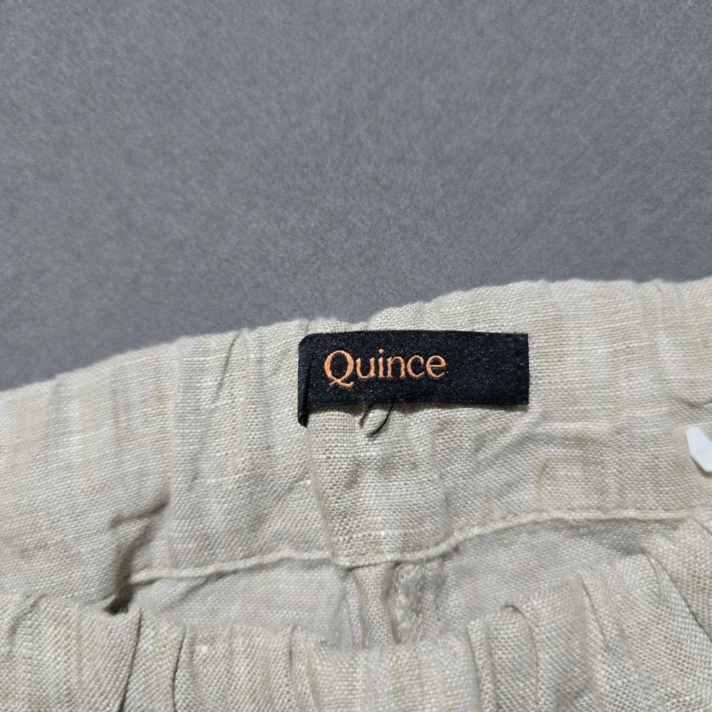 Quince Tapered Ankle Pants Women Size M Flax 100% European Linen LB94201-JDAVN01